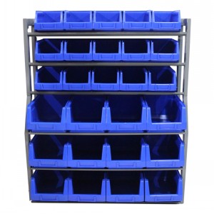 Heavy Duty Parts Bin Stand Freestanding 27 Bin